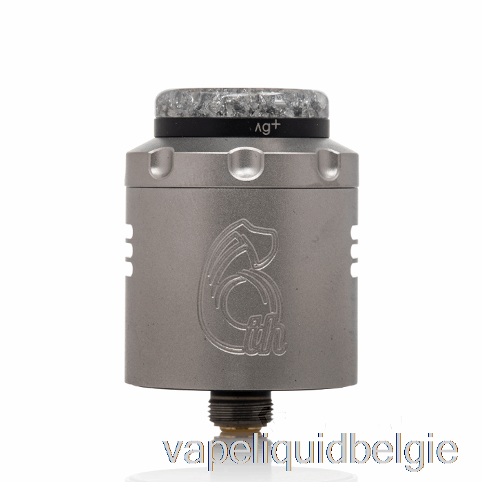 Vape Smaken Hellvape Dead Konijn V3 24mm Rda [6e Verjaardag] Zilver Zwart